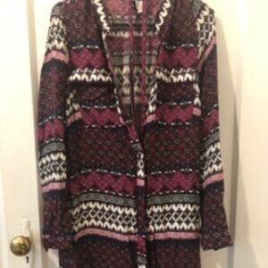 Patterned Button Down Dress